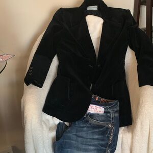 Rock Revival Black Velvet Blazer